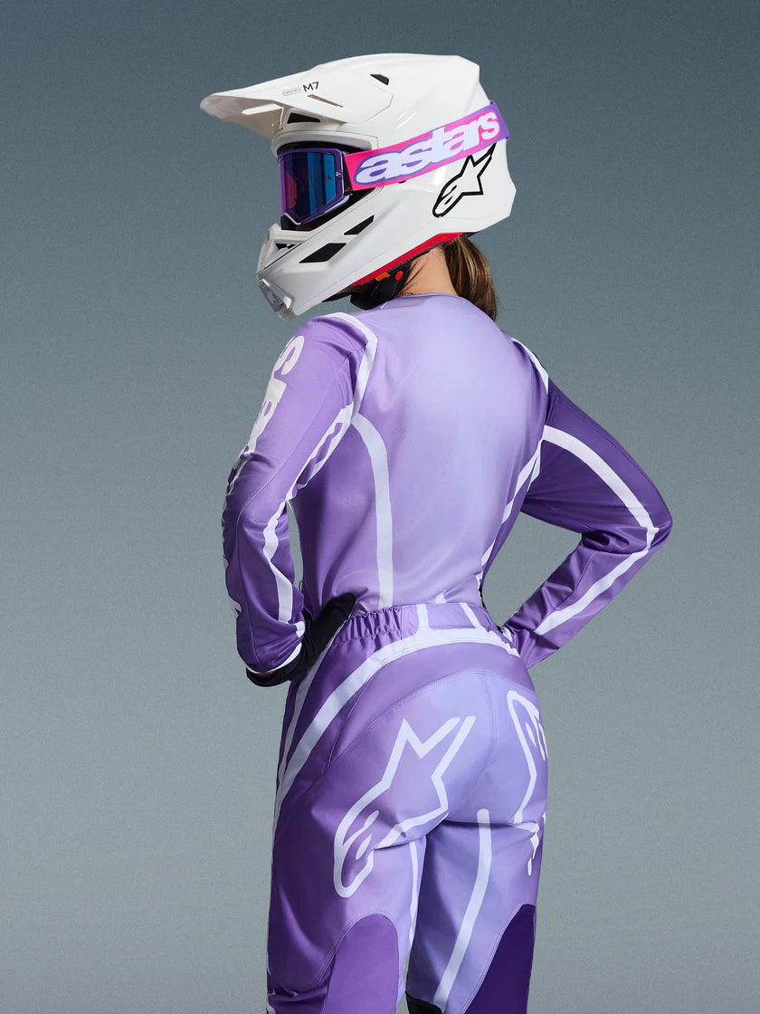 JERSEY ALPINESTARS STELLA FLUID APEX MORADO/BLANCO