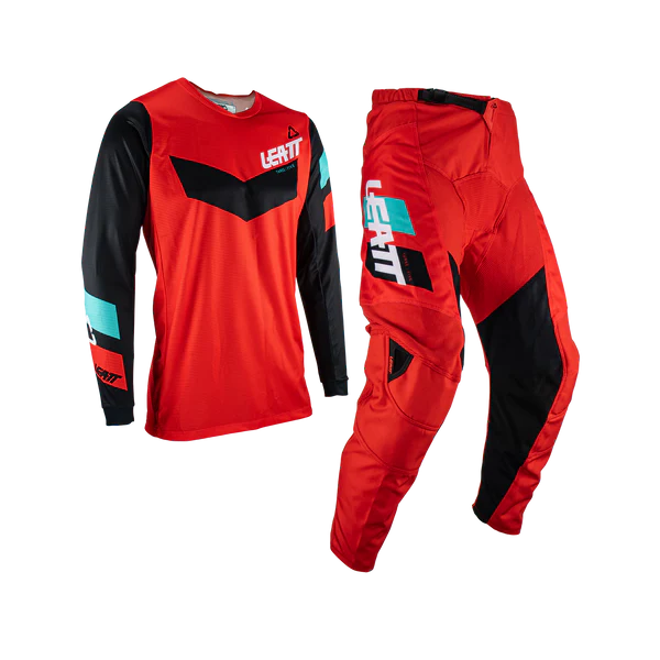 UNIFORME DE MOTOCROSS ROJO LEATT PARA NIÑO