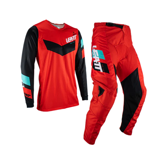 UNIFORME DE MOTOCROSS ROJO LEATT PARA NIÑO