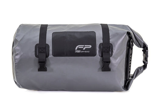 MALETA IMPERMEABLE DRYBAG FP MOTO C25 NEGRO GRIS