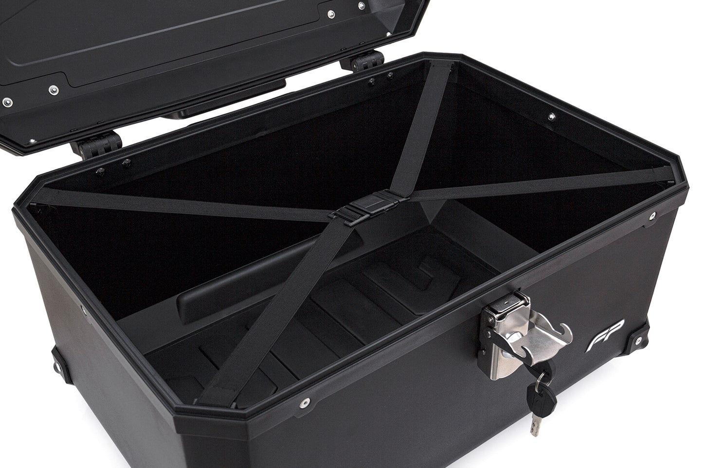 MALETERO FP MAVERICK NEGRO DE 60 LITROS POLIPROPILENO (DOS CASCOS) OFERTA