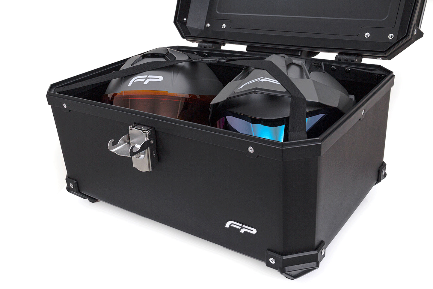 MALETERO FP MAVERICK NEGRO DE 60 LITROS POLIPROPILENO (DOS CASCOS) OFERTA