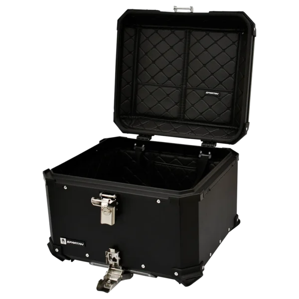 MALETERO SPARTAN ALUMINIO 57 LITROS NEGRO