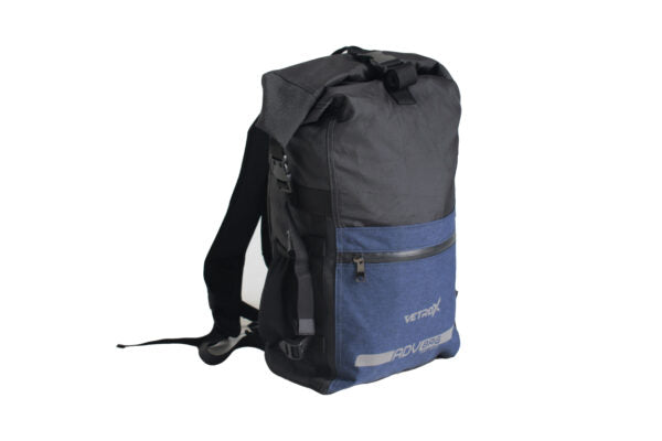 MORRAL IMPERMEABLE DE DOBLE CAPA VETROX DE 26 LITROS AZUL