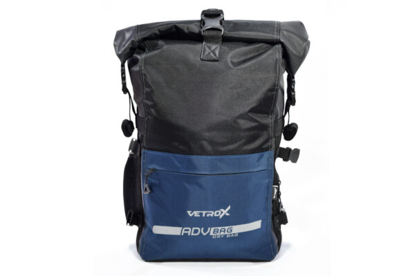 MORRAL IMPERMEABLE DE DOBLE CAPA VETROX DE 26 LITROS AZUL