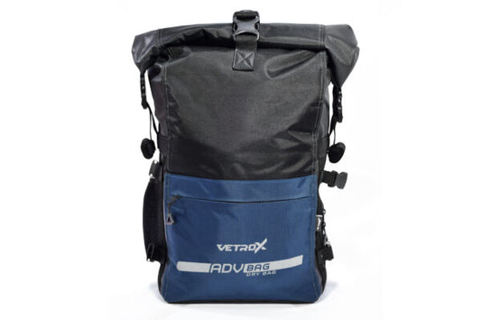 MORRAL IMPERMEABLE DE DOBLE CAPA VETROX DE 26 LITROS AZUL