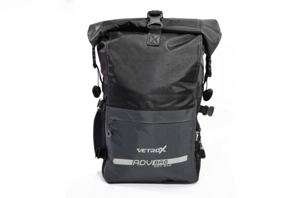 MORRAL IMPERMEABLE DE DOBLE CAPA VETROX DE 26 LITROS GRIS