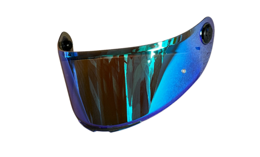 VISOR REPLICA COLOR AZUL IRIDIUM PARA MT TARGO S - REVENGE