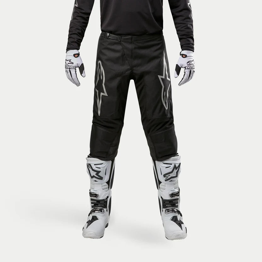 PANTALON MOTOCROSS ALPINESTARS FLUID GRAPHITE NEGRO PLATEADO
