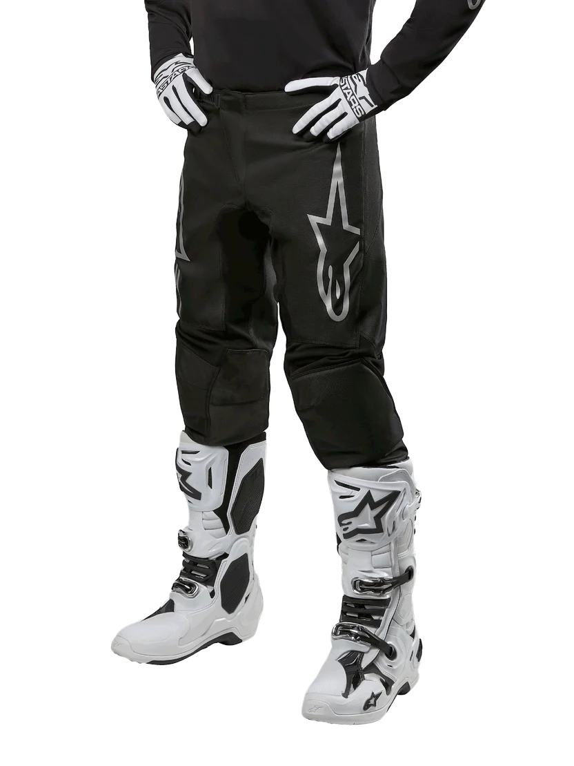 PANTALON MOTOCROSS ALPINESTARS FLUID GRAPHITE NEGRO PLATEADO
