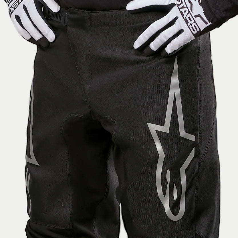 PANTALON MOTOCROSS ALPINESTARS FLUID GRAPHITE NEGRO PLATEADO