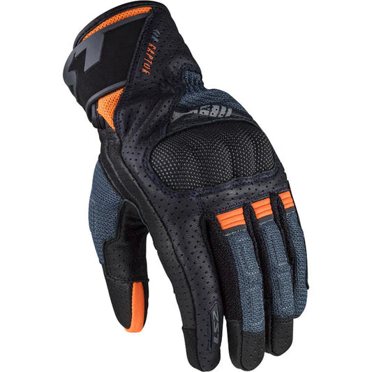 GUANTES LS2 AIR RAPTOR AZUL NARANJA
