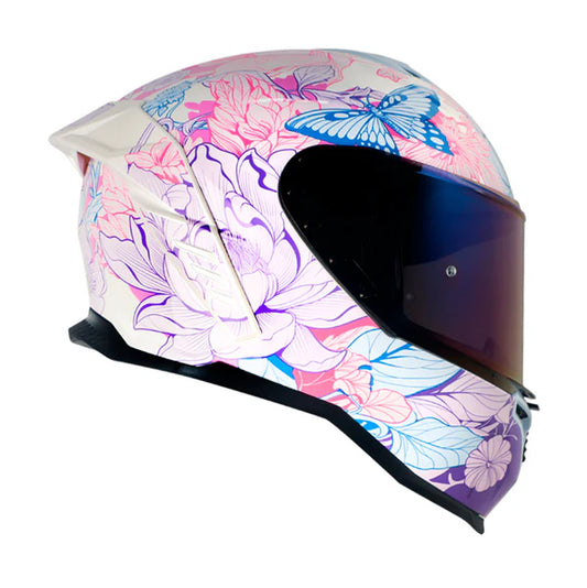 CASCO SHAFT 598 GTR GYVERNY BLANCO PERLA FUCSIA BRILLANTE