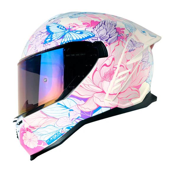 CASCO SHAFT 598 GTR GYVERNY BLANCO PERLA FUCSIA BRILLANTE