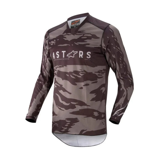 JERSEY ALPINESTARS RACER TACTICAL NEGRO GRIS  MOTOCROSS