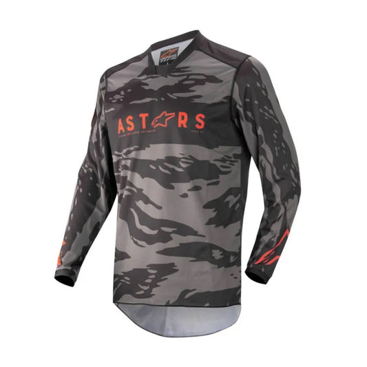 JERSEY ALPINESTARS RACER TACTICAL NEGRO GRIS ROJO MOTOCROSS