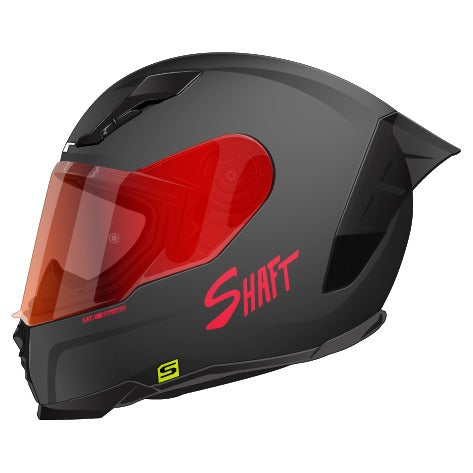 CASCO INTEGRAL SHAFT 562 R SOLID NEGRO MATE ROJO