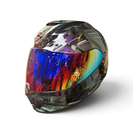 VISOR DE COLOR AZUL RAINBOW PARA SCORPION EXO 391-R1
