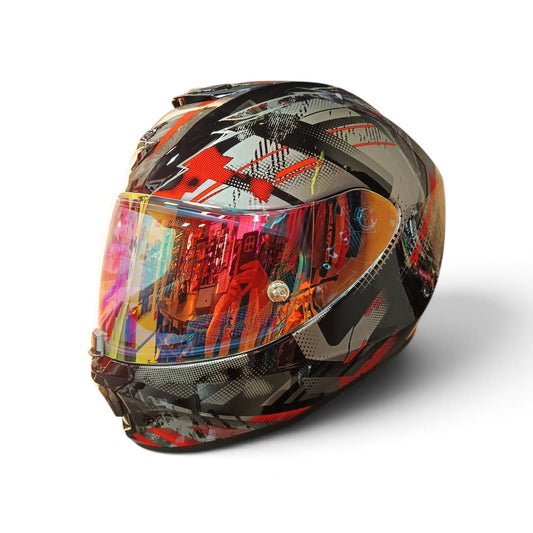 VISOR DE COLOR ROJO TRASLUCIDO PARA SCORPION EXO 391-R1