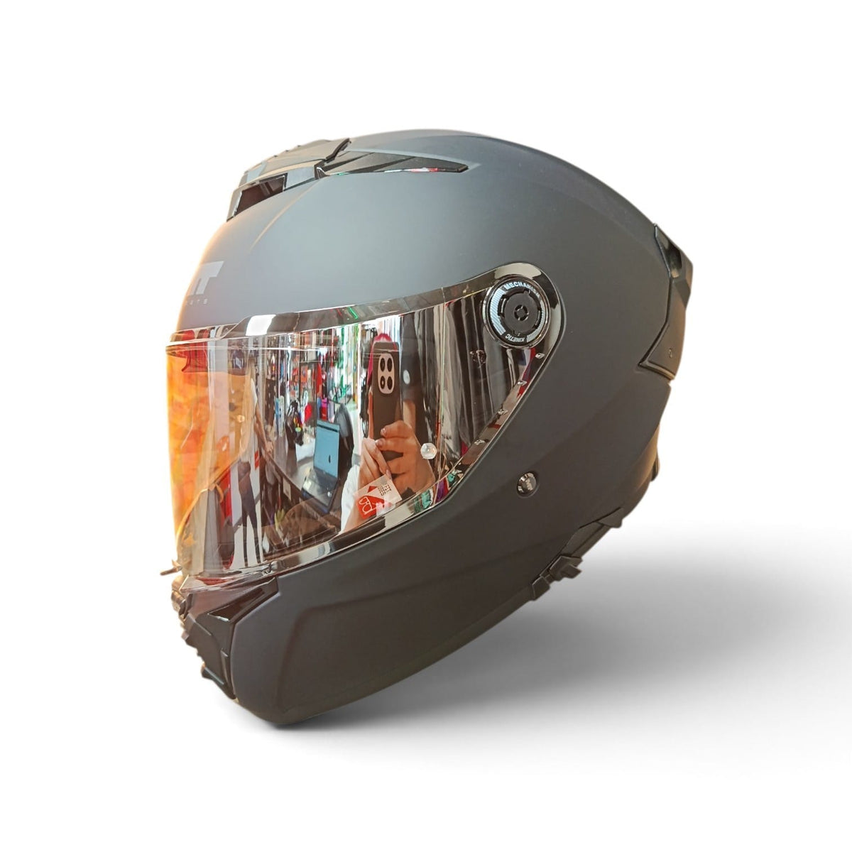VISOR DE COLOR PLATEADO TRASLUCIDO PARA MT THUNDER 4 SV - MT STINGER 2 - MT BRAKER SV