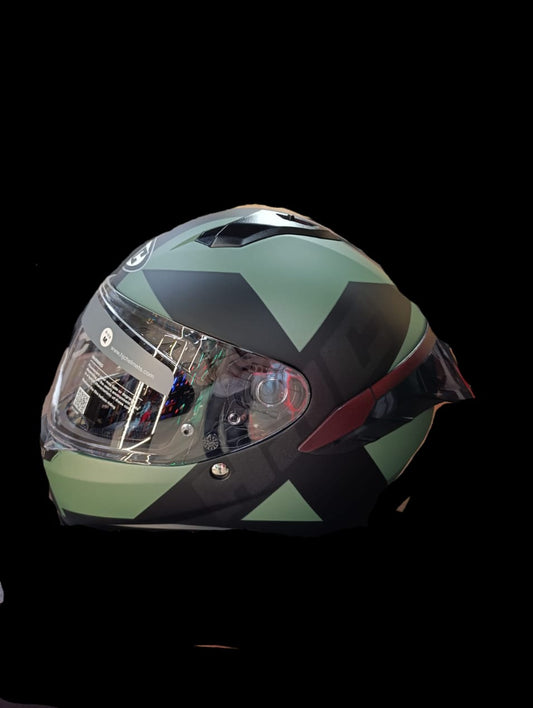CASCO HJC C10 TEZ MC4SF + SPOILER TRASERO (ALERON)+ PINLOCK