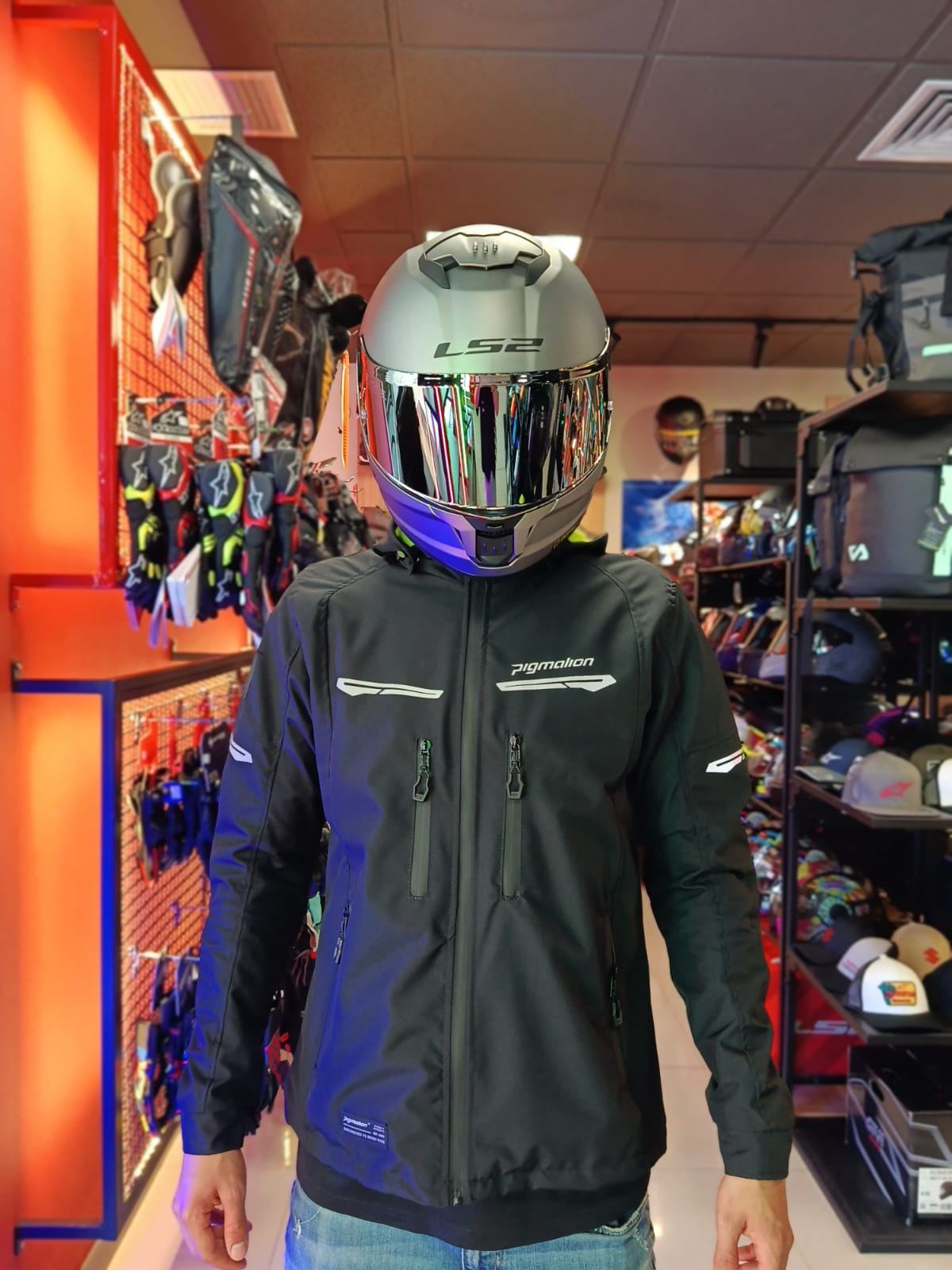CASCO LS2 FF 808 STREAM II PLATEADO MATE