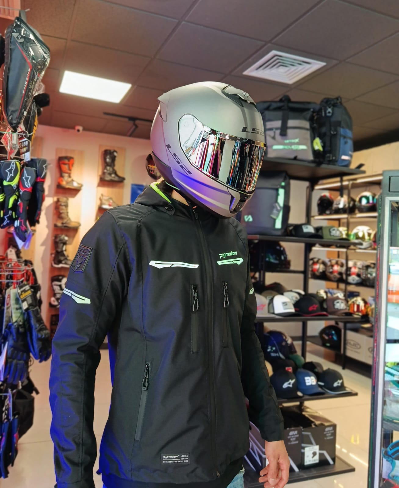 CASCO LS2 FF 808 STREAM II PLATEADO MATE