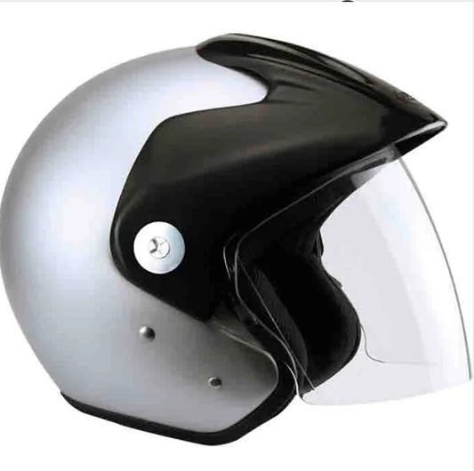 CASCO ZEUS 507 PLATEADO ABIERTO TIPO JET