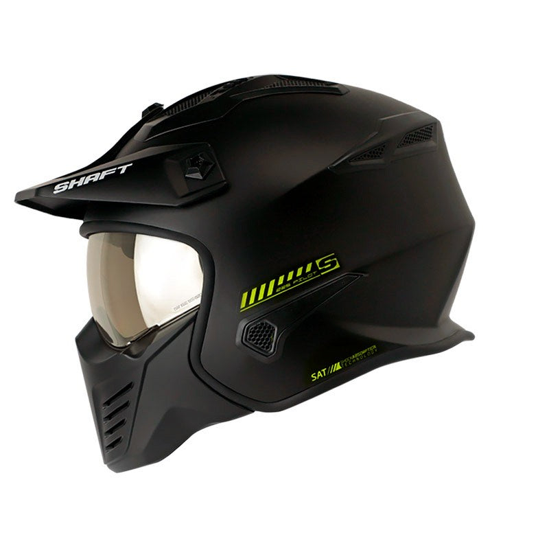 CASCO SHAFT 225 PILOT CONVERTIBLE NEGRO AMARILLO NEON