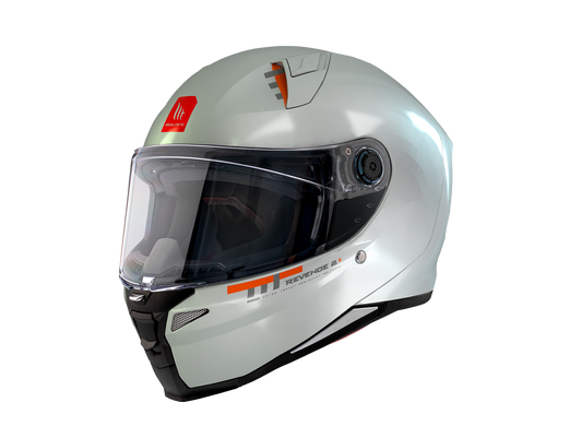 CASCO MT REVENGE 2S BLANCO BRILLANTE