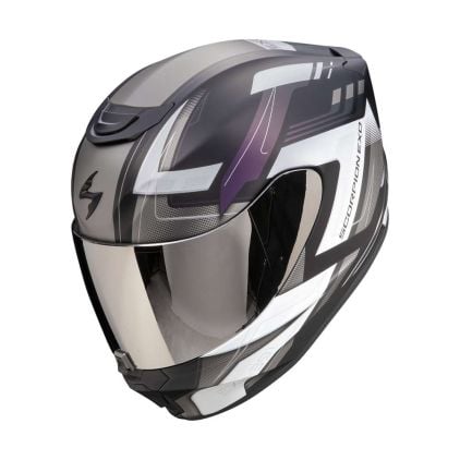 CASCO INTEGRAL SCORPION EXO 391 CAPTOR NEGRO MATE CAMALEÓN VISOR TRANSPARENTE